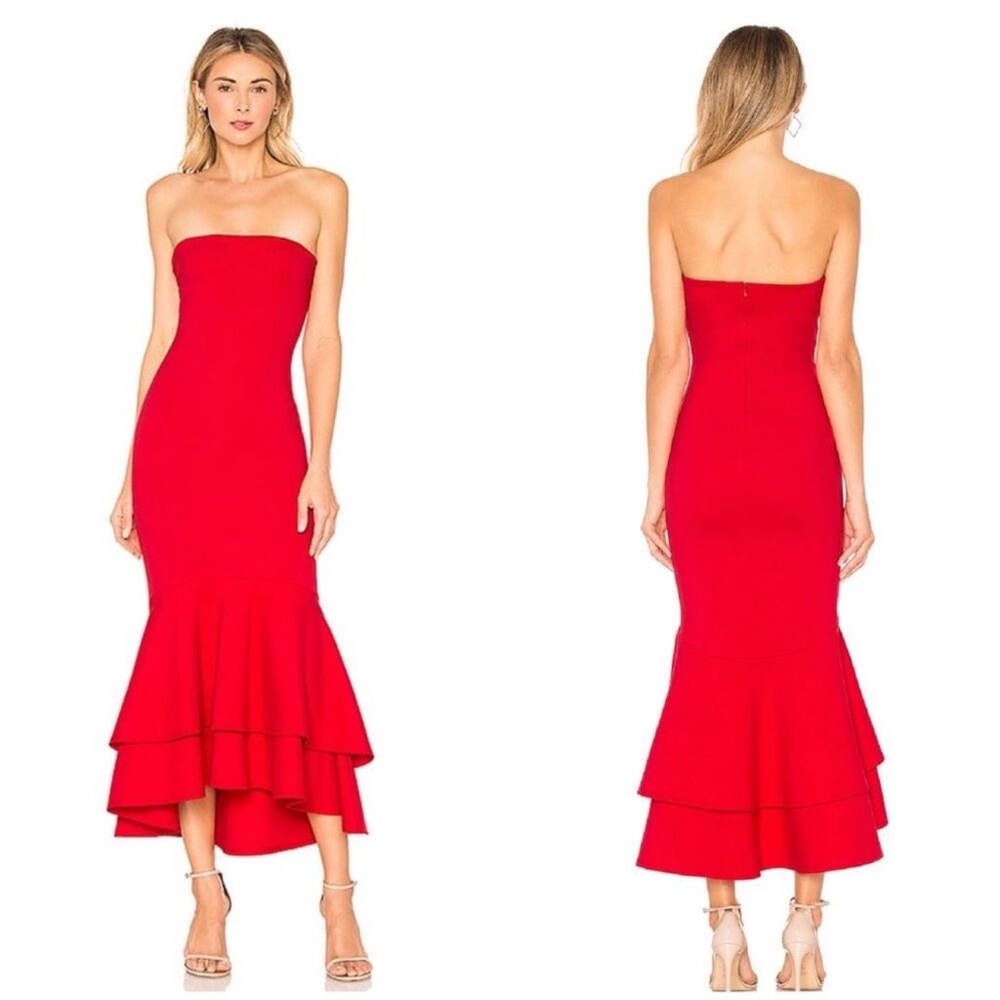 Lovers + Friends Dillion Midi in Poppy